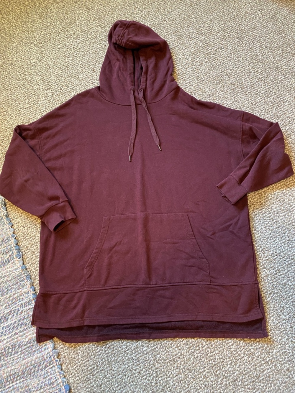 Women’s Oversized Maroon Hoodie Sweatshirt